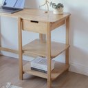 Ver imagem 3 de Escrivaninha Laguna em Madeira Verniz Amêndoa