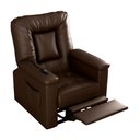 Ver imagem 1 de Poltrona do Papai Ken 90cm Reclinável Manual Courino Marrom - Sallar Home
