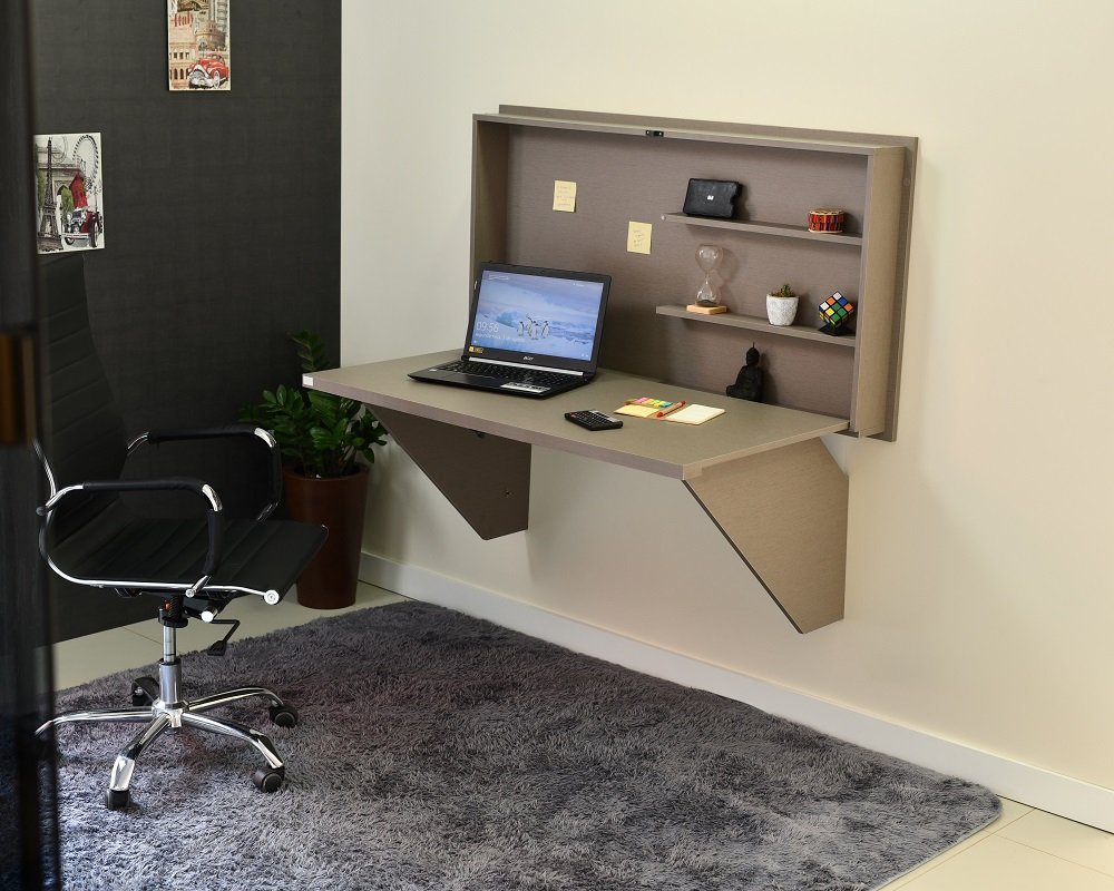 Mesa Home Office Escrivaninha Retrátil Volpi | MadeiraMadeira