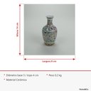 Ver imagem 7 de Vaso Decorativo de Cerâmica Color 14x7x7cm Enfeite Sala Mesa Estante Aparador