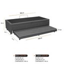 Ver imagem 3 de Base Box Solteiro Baú com Cama Auxiliar 46cm X 188cm Imperatriz