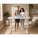 Ver imagem 4 de Mesa Elétrica Lift Ergonômica sem Gavetas Aço e Aglomerado 120cm Branco Fortrek