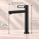 Ver imagem 6 de Torneira Daytona Preta Alta Aço Inox 304 Premium Goldenx