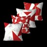 KIT 4 ALMOFADAS OU CAPAS RED MARME - COM ENCHIMENTO - 1