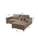 Ver imagem 7 de Sofá Cronos 185cm Chaise Lado Direito Meu Sofá Online