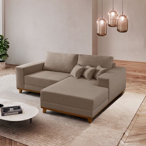 Sofá Cronos 185cm Chaise Lado Direito Meu Sofá Online