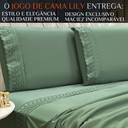 Ver imagem 2 de Jogo Cama Box King Size Lily 300 Fios Bordado Inglês Extra Macio:verde