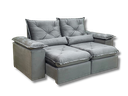 Ver imagem 1 de Sofá Retrátil e Reclinável Comfort Premium Tamanhos e Cores Cor:cinza;tamanho:1,80
