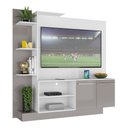 Ver imagem 2 de Estante com Painel TV 55" e 2 portas França Multimóveis BR2473 Branco/ Lacca Fumê