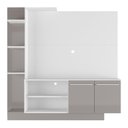 Ver imagem 6 de Estante com Painel TV 55" e 2 portas França Multimóveis BR2473 Branco/ Lacca Fumê