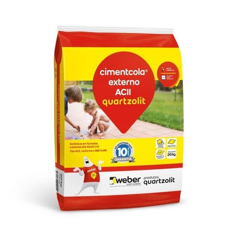 Argamassa Cimentcola Externo Acii 20kg - Quartzolit