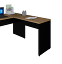 Ver imagem 4 de Mesa em L Savoia 30mm 120x150cm Escritório Macadamia/preto