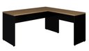 Ver imagem 1 de Mesa em L Savoia 30mm 120x150cm Escritório Macadamia/preto