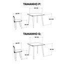 Ver mais imagens de Mesa e 2 Cadeiras Infantil Urso Kit Livro Educativo em Madeira - Cinza