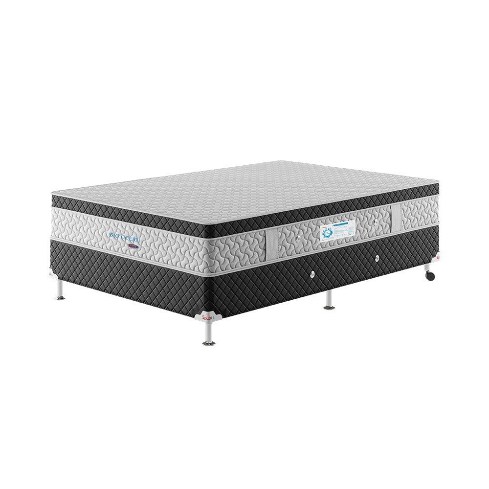 Cama Box Casal Bio Ocean Spubio Incofal Preto 138x188x60cm - 1