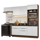 Ver imagem 3 de Armário de Cozinha Completa 270cm Rustic/Branco Stella Madesa 10