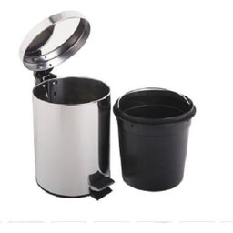 Lixeira Inox 5 Litros Balde Removível - 4