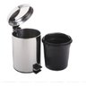 Lixeira Inox 5 Litros Balde Removível - 4