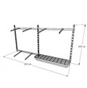 Ver imagem 3 de Arara de Roupas Closet Quarto com 13 Peças Cremalheira 200x100 Cm Cor Branco Modelo Clst1b158