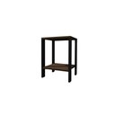 Ver imagem 1 de Mesa de Cabeceira Mesa de Apoio Mesa Auxiliar Mesa Lateral Preto com Amadeirado Escuro