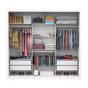 Ver imagem 5 de Guarda-Roupa Casal com Espelhos 3 Portas 4 Gavetas 186cm Multimóveis CR35570 Branco/Madeirado