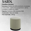 Ver imagem 3 de Puff Puf Para Sala Base Metal Saien Linho SL 76 Peer