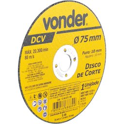 Disco de Corte 75 mm x 1,4 mm x 10 mm Vonder - 3