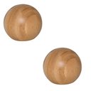 Ver imagem 1 de Conjunto Saleiro e Pimenteiro Redondo Bambu - Bola 7cm Utensilios do Chef