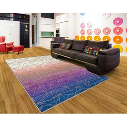 Tapete para Sala 2,00x2,50m Nuvem Trincado 3D Agua Geométrico - 1 Tapete para Sala 2,00x2,50m Nuvem Trincado 3D Agua Geométrico - 1