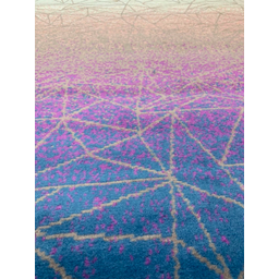 Tapete para Sala 2,00x2,50m Nuvem Trincado 3D Agua Geométrico - 3 Tapete para Sala 2,00x2,50m Nuvem Trincado 3D Agua Geométrico - 3