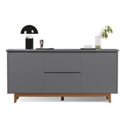 Buffet Flow 2 Portas Cinza - Ej Moveis - 5