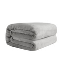 Ver imagem 2 de Cobertor Manta Microfibra Solteiro (Toque Aveludado) Cinza - Casa Dona