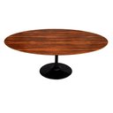 Ver imagem 1 de Mesa Saarinen Oval Pau Ferro 160x90cm - Base Preta mgsaarinen