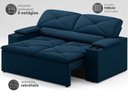 Ver imagem 3 de Sofá com Porta Copos Retrátil e Reclinável Pop 1,54m Velosuede Petroleo - Netsofas