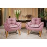 Kit 2 Poltronas Rosa - 1