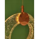 Ver imagem 2 de Pendente Aro de Cristal Rose Gold 20cm Led 6W 3000K Bivolt PARIS LUZ