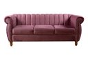 Ver imagem 1 de Sofá Chesterfield Realeza 3 Lugares Decoração Retrô - Veludo Roxo