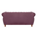 Ver imagem 3 de Sofá Chesterfield Realeza 3 Lugares Decoração Retrô - Veludo Roxo