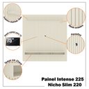 Ver mais imagens de Painel Ripado para Tv até 75 Polegadas Intense com Nicho 229cm