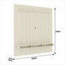 Painel Ripado para Tv até 75 Polegadas Intense com Nicho 229cm - 2