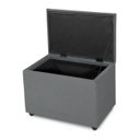 Ver imagem 1 de Puff Baú 60cm Porta Brinquedo Organização Assento Decorativo