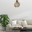 Ver imagem 2 de Luminária Teto tipo Pendente CÚPULA MDF - Completa