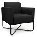 Ver imagem 1 de Poltrona Marisa Suede Preto Base X Industrial Preto - D'Rossi