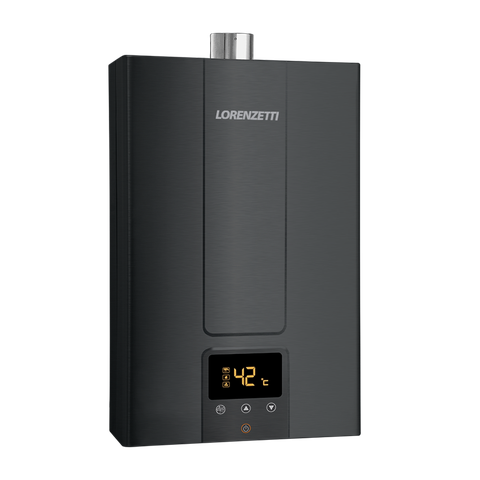 Aquecedor de Água a Gás Lorenzetti 25 Litros Lz 2500de-bk Preto Gn