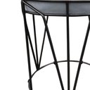 Ver imagem 3 de Puff Multiuso com Mesa Babu 2 em 1 Suede Cinza Base Preto