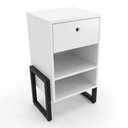 Ver imagem 2 de Mesa de Cabeceira Wolli 1 Gaveta Branco D’rossi