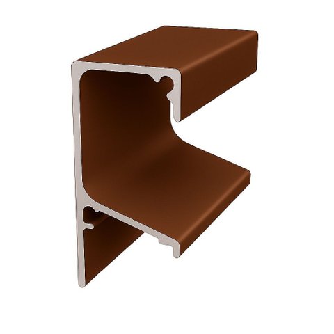 Perfil Puxador Alumínio Gola Rm-175 para 18mm com 6m Bronze Claro 1002 Rometal Barra com 3m