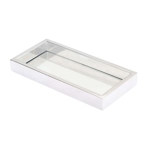 Bandeja Pequena 12x25cm em Aço Inox Polido Linha Larissa Stainless