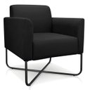 Ver imagem 3 de Kit 2 Poltronas Marisa Suede Preto Base X Industrial Preto - D'Rossi