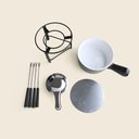 Ver imagem 2 de Aparelho de Fondue Daily Cerâmica Preto com 8 Peças - A\casa